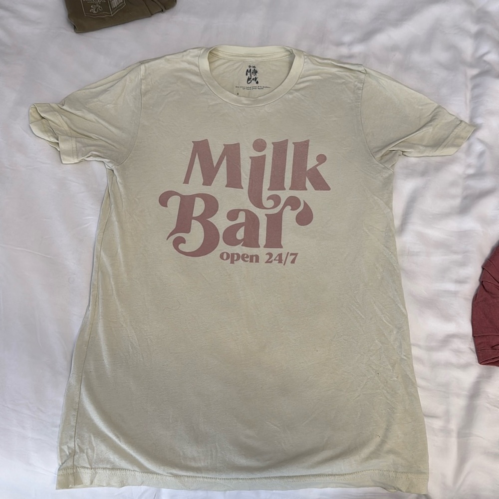 The little milk bar shirt milk bar. Nursing breastfeeding shirt